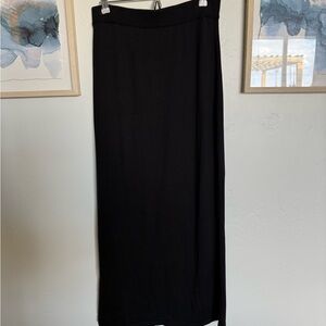 Peruvian Connection Black Maxi Skirt